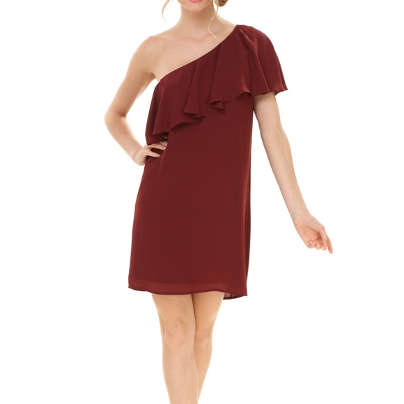 ONE SHOULDER RUFFLE DRESS [SD108563] - Picture 7 of 7